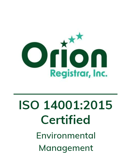 Orion Registrar ISO 14001 Certified