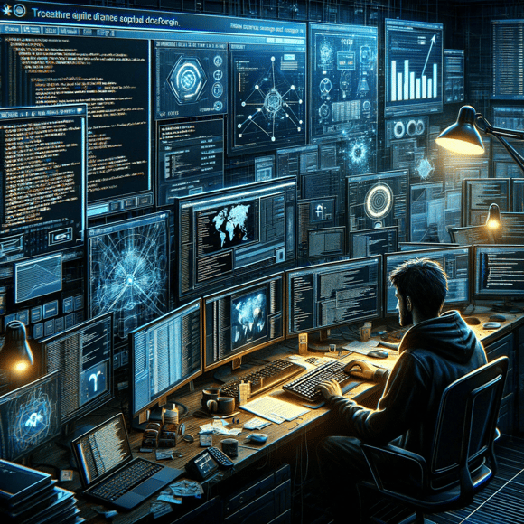 Hackers trying to break into a cloud server