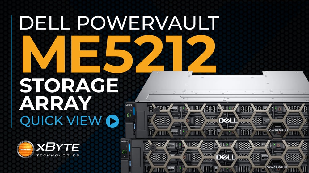 Dell PowerVault ME5212 Storage Array Quick View - xByte Technologies