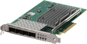 0HY9T Dell QLogic FastLinQ QL41164HFCU Quad Port 10GbE SFP Full Height Full Width