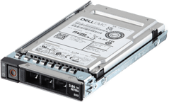Dell 3.84TB PCIe Gen4 NVMe Read Intensive TLC 2.5 SSD KCM6XRUL3T84 in 3.5 HYB CAR