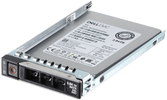 Dell 3.84TB 6Gbps SATA Read Intensive TLC 7mm 2.5 SSD SE5110 in 3.5 HYB CAR