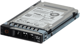 Dell 7.68TB PCIe Gen4 NVMe Read Intensive TLC 2.5 SSD KCM6XRUL7T68