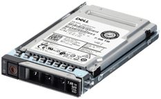 Dell 7.68TB 12Gbps SAS Read Intensive TLC 2.5 SSD KPM5XRUG7T68 in 3.5 HYB CAR