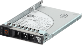 Dell 480GB 6Gbps SATA Read Intensive TLC 7mm 2.5 SSD S4510 CPO in 3.5 HYB CAR
