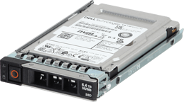 Dell 6.4TB PCIe Gen4 NVMe Mix Use TLC 2.5 SSD KCM7XVUG6T40 in 3.5 HYB CAR