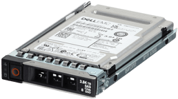 Dell 3.84TB 12Gbps vSAS Mix Use TLC SED 2.5 SSD KRM6VVUG3T84 CPO in 3.5 HYB CAR