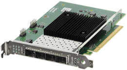 VK88G Dell Intel E810-XXVDA4 Quad Port 25GbE SFP28 Full Height