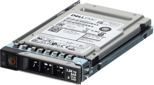 Dell 3.84TB 12/24Gbps SAS Mix Use TLC SED FIPS 2.5 SSD