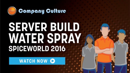 SpiceWorld 2016 Server Build Challenge - water spray