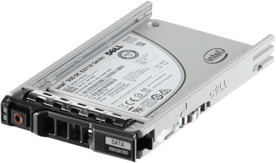 Image of Dell 200GB 6Gbps SATA Write Intensive MLC 7mm 2.5 SSD S3710 CPO