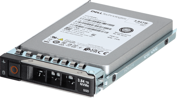 Image of Dell 3.84TB PCIe Gen4 NVMe Read Intensive TLC 2.5 SSD PE8110