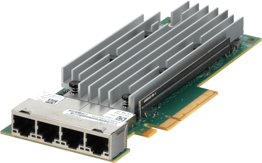 Image of Dell QLogic FastLinQ QL41164HL Quad Port 10Gb RJ45 CNA Low Profile