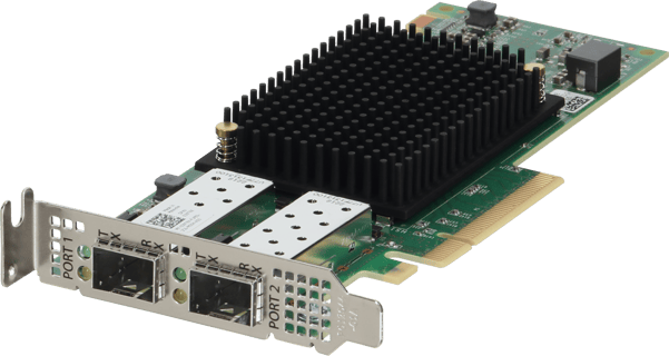 Image of Dell Emulex LPe36002 Dual Port 64Gb Fibre Channel SFP+ HBA Low Profile