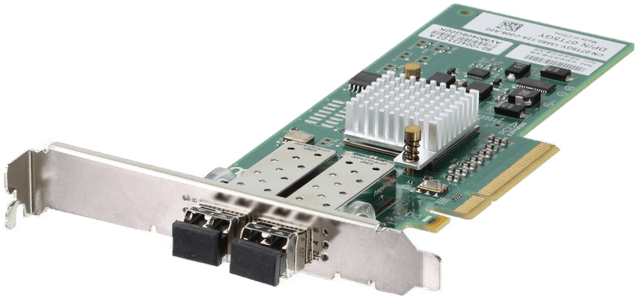 Image of Dell Brocade 825 Dual Port 8Gb Fibre Channel SFP+ HBA Full Height