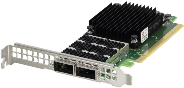 Image of Dell Mellanox ConnectX-6 CX623106A Dx Dual Port 100GbE QSFP56 Full Height Adapter