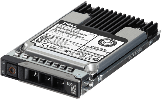 Image of Dell 800GB 12Gbps SAS Write Intensive MLC 2.5 SSD PX04SMB080 in 3.5 HYB CAR