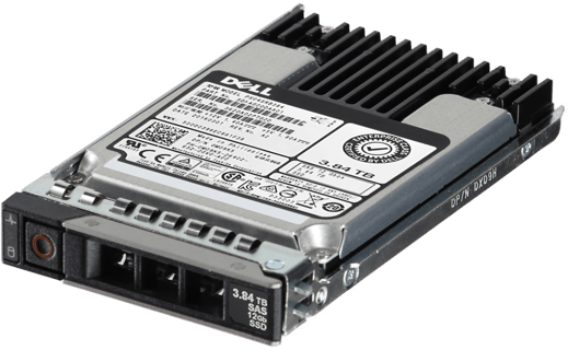Image of Dell 3.84TB 12Gbps SAS Read Intensive MLC 2.5 SSD PX04SRB384 in 3.5 HYB CAR