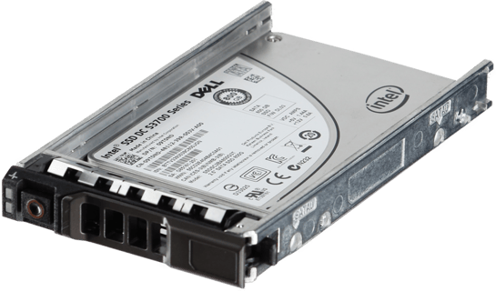 Image of Dell 800GB 6Gbps SATA Write Intensive MLC 7mm 2.5 SSD S3700 in 3.5 HYB CAR