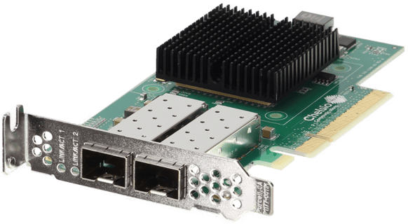 Image of Dell Chelsio T520-CR Dual Port 10Gb SFP+ CNA Low Profile