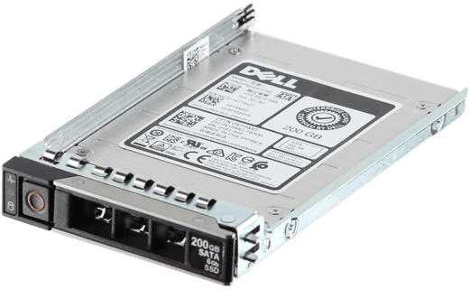Image of Dell 200GB 6Gbps SATA Mix Use MLC 7mm 2.5 SSD THNSF8200CCSE in 3.5 HYB CAR