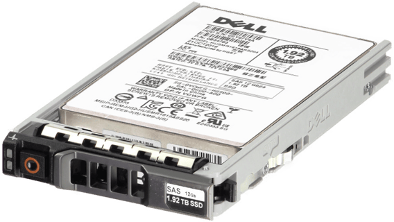 Image of Dell 1.92TB 12Gbps SAS Read Intensive MLC 2.5 SSD PSSD1600MR in 3.5 HYB CAR