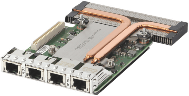 Image of Dell Intel X550 Dual Port 10Gb RJ45 & I350 Dual Port 1Gb RJ45 rNDC (540-BBVD)