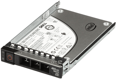 Image of Dell 480GB 6Gbps SATA Mix Use TLC 2.5 SSD S4600 CPO in 3.5 HYB CAR