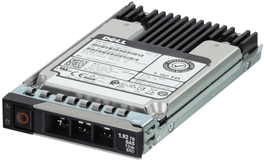 Image of Dell 1.92TB 12Gbps SAS Read Intensive MLC 2.5 SSD PX05SRB192Y (ME4) in 3.5 HYB CAR