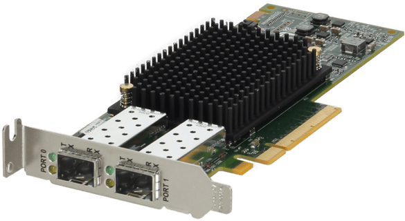 Image of Dell Emulex LPE31002 Dual Port 16Gb SFP+ Low Profile (403-BBLR)