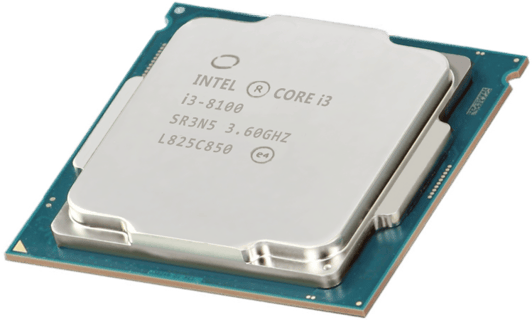 Intel Core I3 8100 3.6/6M/2400 4C 65W