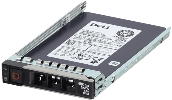 Image of Dell 480GB 6Gbps SATA Read Intensive TLC 2.5 SSD 5200 Eco in 3.5 HYB CAR