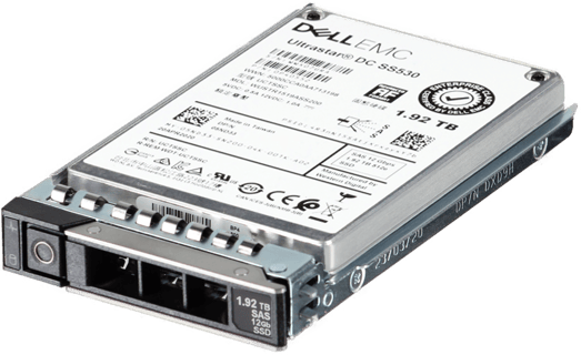 Image of Dell 1.92TB 12Gbps SAS Read Intensive TLC 2.5 SSD SS530 in 3.5 HYB CAR