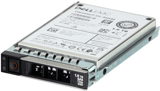 Image of Dell 1.6TB 12Gbps SAS Mix Use TLC 2.5 SSD 512e DC SS540
