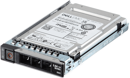 Image of Dell 3.84TB PCIe Gen4 NVMe Read Intensive TLC 2.5 SSD KCM6XRUL3T84