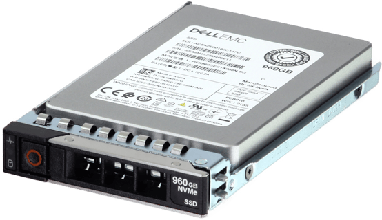 Image of Dell 960GB PCIe Gen4 NVMe Read Intensive TLC 2.5 SSD PE8010