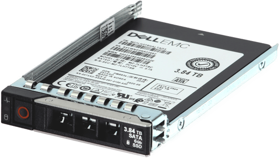 Image of Dell 3.84TB 6Gbps SATA Read Intensive TLC 2.5 SSD PM883a CPO in 3.5 HYB CAR