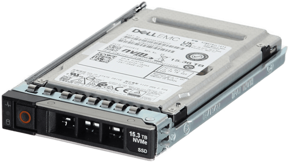 Image of Dell 15.36TB PCIe Gen4 NVMe Read Intensive TLC SED FIPS 2.5 SSD KCM6FRUL15T3