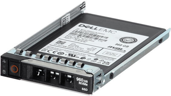 Image of Dell 960GB PCIe Gen4 NVMe Read Intensive TLC 2.5 SSD PM9A3