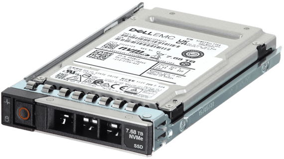 Image of Dell 7.68TB PCIe Gen4 NVMe Read Intensive TLC SED FIPS 2.5 SSD KCM6FRUL7T68