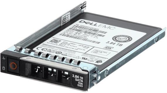 Image of Dell 3.84TB 6Gbps SATA Mix Use TLC 2.5 7mm SSD PM897 in 3.5 HYB CAR