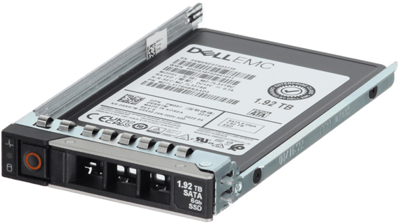 Image of Dell 1.92TB 6Gbps SATA Mix Use TLC 7mm 2.5 SSD PM897 in 3.5 HYB CAR