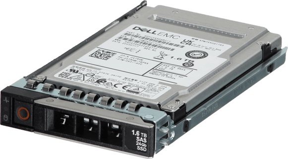 Image of Dell 1.6TB 24Gbps SAS Mix Use TLC 2.5 SSD KPM7XVUG1T60 (ME5) in 3.5 HYB CAR