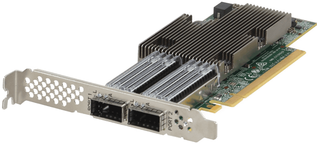 Image of Dell Broadcom 57508 Dual Port 100GbE QSFP56 Full Height