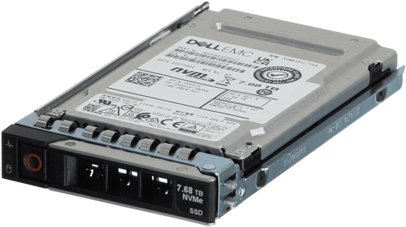 Image of Dell 7.68TB PCIe Gen4 NVMe Read Intensive TLC 2.5 SSD KCM6XRUL7T68