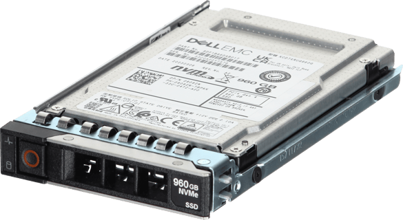 Image of Dell 960GB PCIe Gen4 NVMe Read Intensive TLC 2.5 SSD KCD7XRUG960G in 3.5 HYB CAR