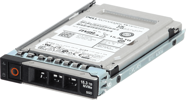 Image of Dell 15.36TB PCIe Gen4 NVMe Read Intensive TLC 2.5 SSD KCM7XRUG15T3