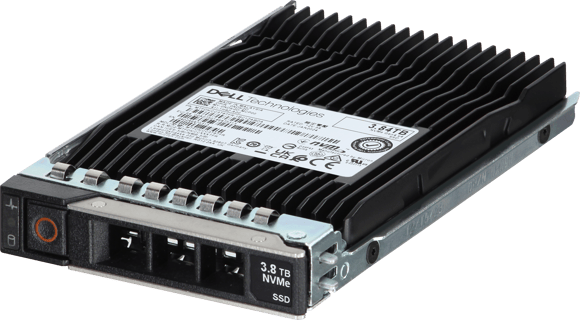 Image of Dell 3.84TB PCIe Gen4 NVMe Read Intensive TLC 2.5 SSD 7450 Pro in 3.5 HYB CAR