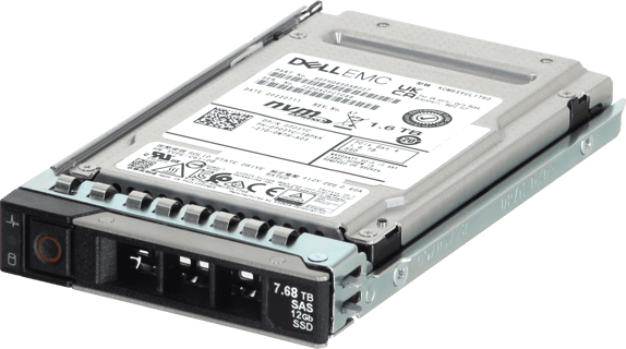 Image of Dell 1.6TB PCIe Gen4 NVMe Mix Use MLC 2.5 SSD KCM6XVUL1T60 CPO