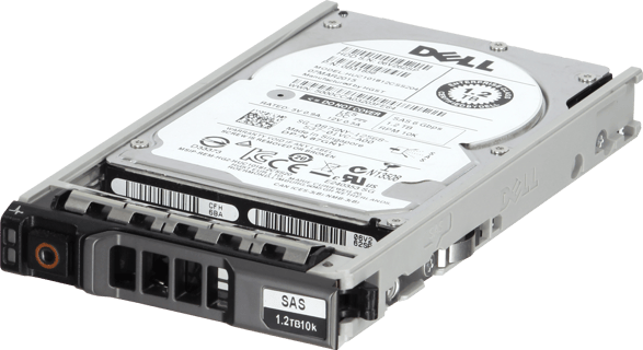 Image of Dell 1.2TB 10K 512n 6Gbps SAS 2.5 HDD Ultrastar C10K1800 in 3.5 HYB CAR